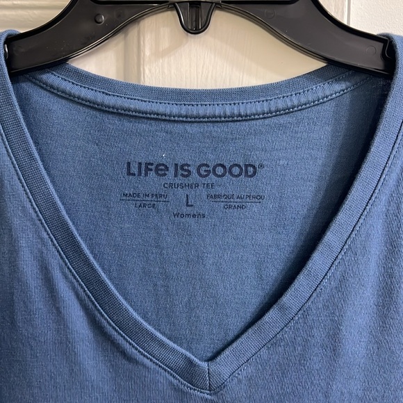 Life Is Good Blue V-Neck T-Shirt Duo - Picture 2 of 3